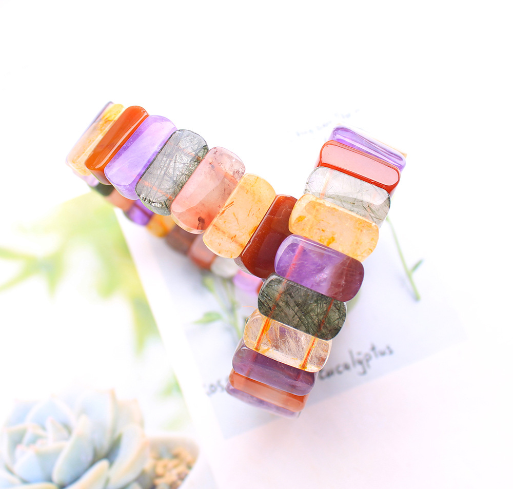 Crystal Bead Mix - Natural misturado diferente ouro verde quartzo