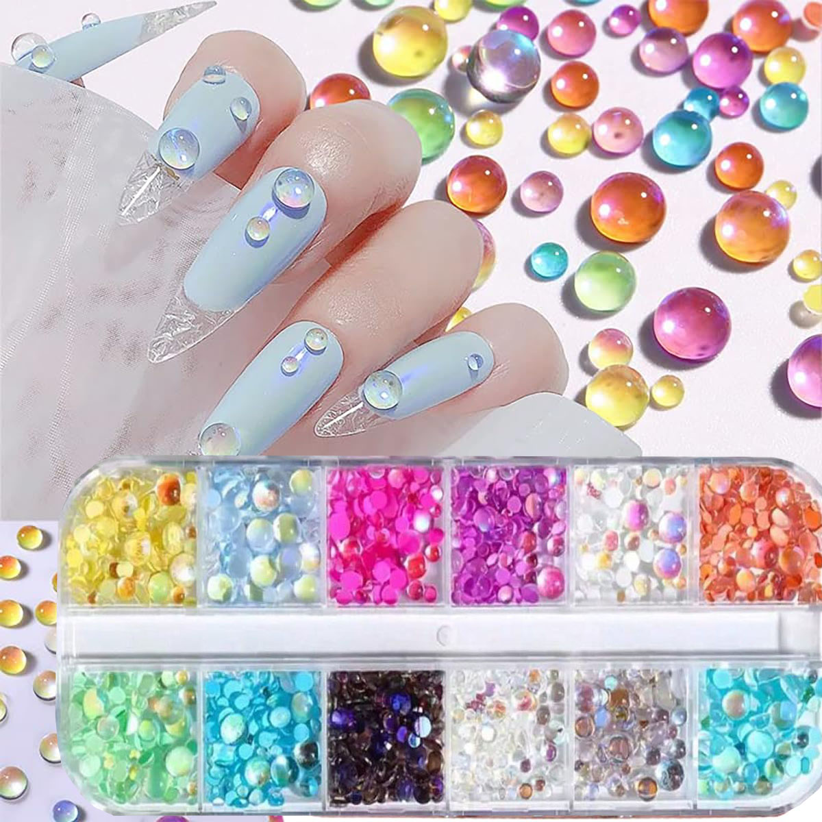 Crystal Bead Mix - 1 caixa de cores doces tamanho