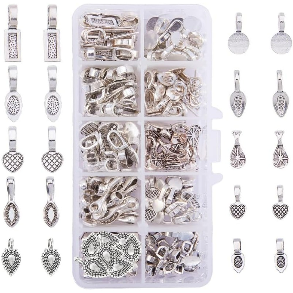Jewelry Making Pieces - 200 peças 10 estilos de liga