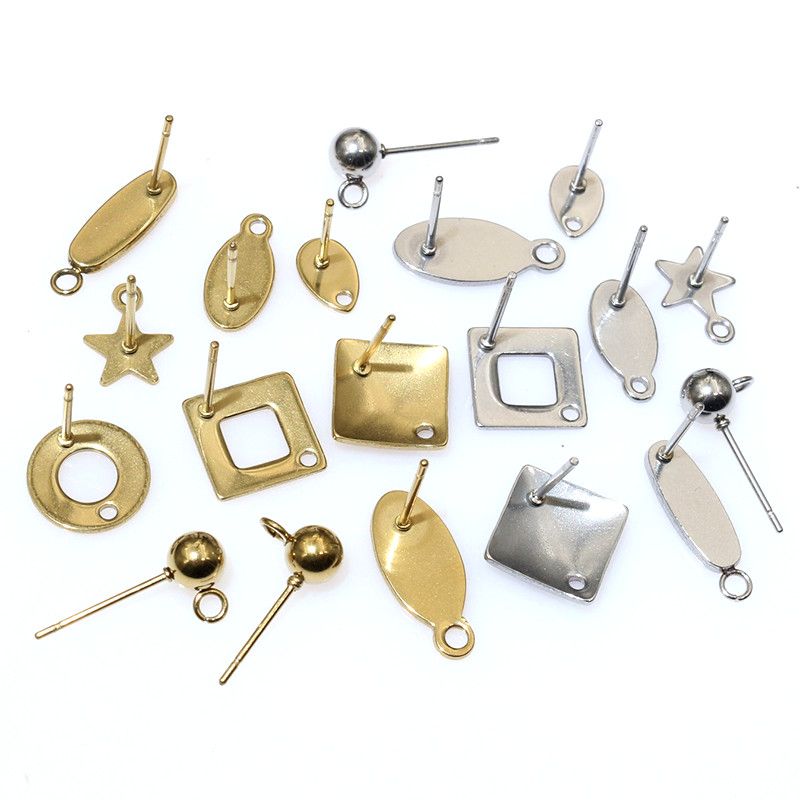 Jewelry Making Pieces - Brinco de artesanato de aço inoxidável