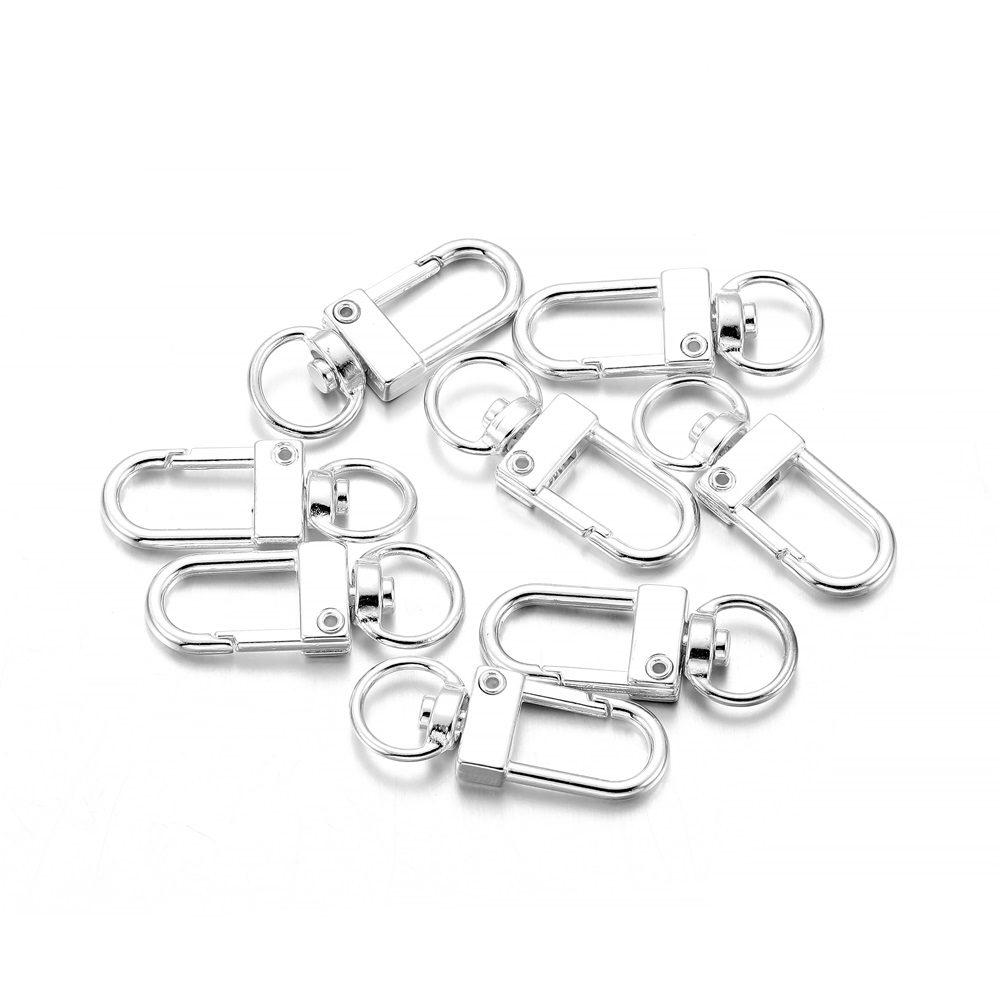 10 peças/pacote Mosquetões Gir - Jewelry Making Designs avaliação e preço