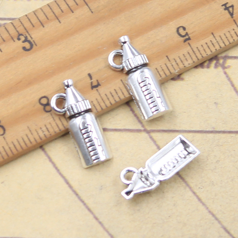 30 pçs encantos garrafa de ali - Jewelry Making 3 Year Old avaliação e preço