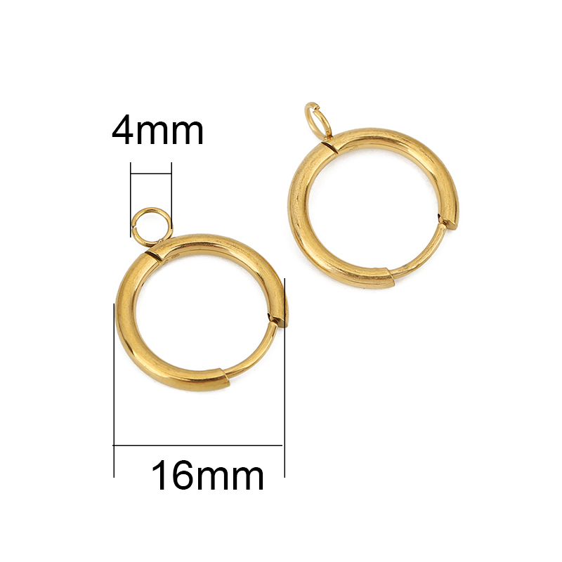 10 pçs pvd nunca desbota brinc - Jewelry Making Designs avaliação e preço