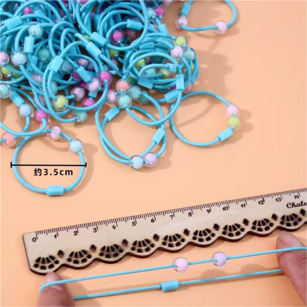 50 pçs bonito elástico laços d - Jewelry Making 3 Year Old avaliação e preço