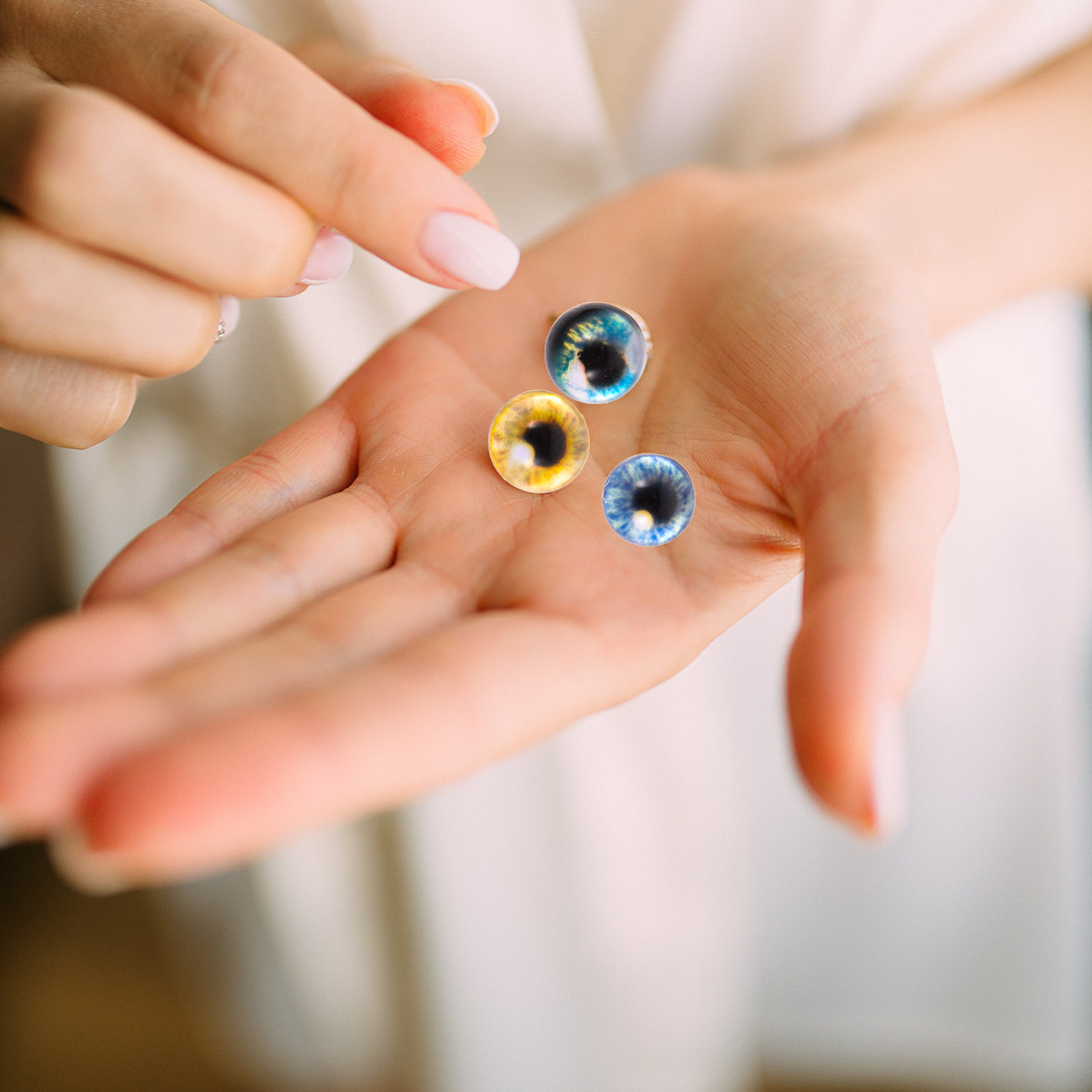 40 Peças de Olhos de Vidro Vib - Jewelry Making Classes avaliação e preço