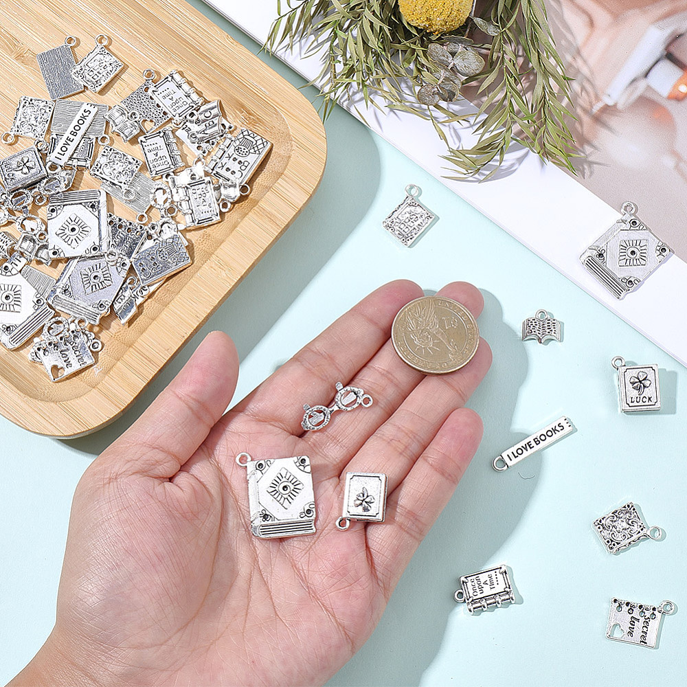60 Peças de Pingentes de Metal - Jewelry Making Classes avaliação e preço