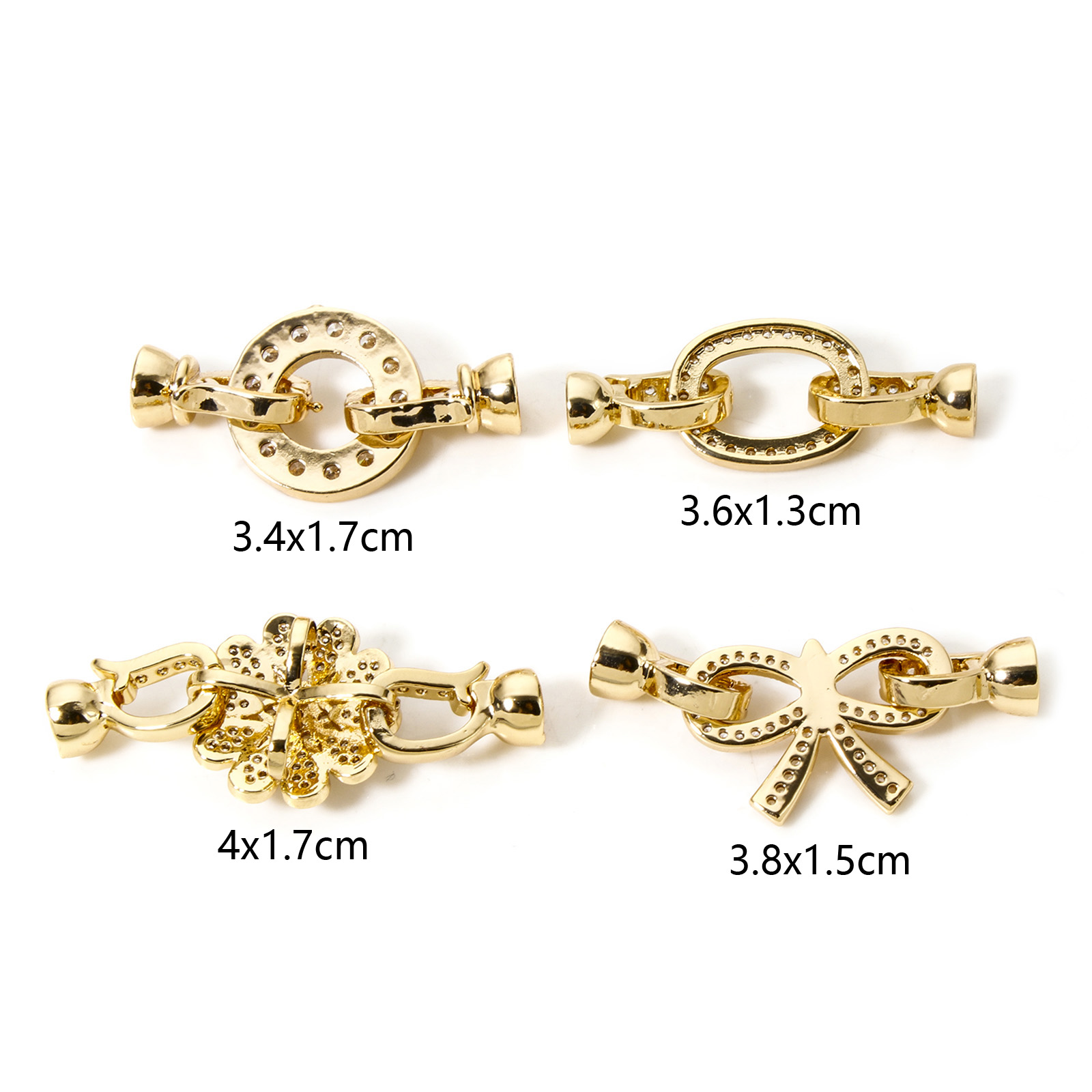 1pc latão dobrável sobre fecho - Jewelry Making Material avaliação e preço