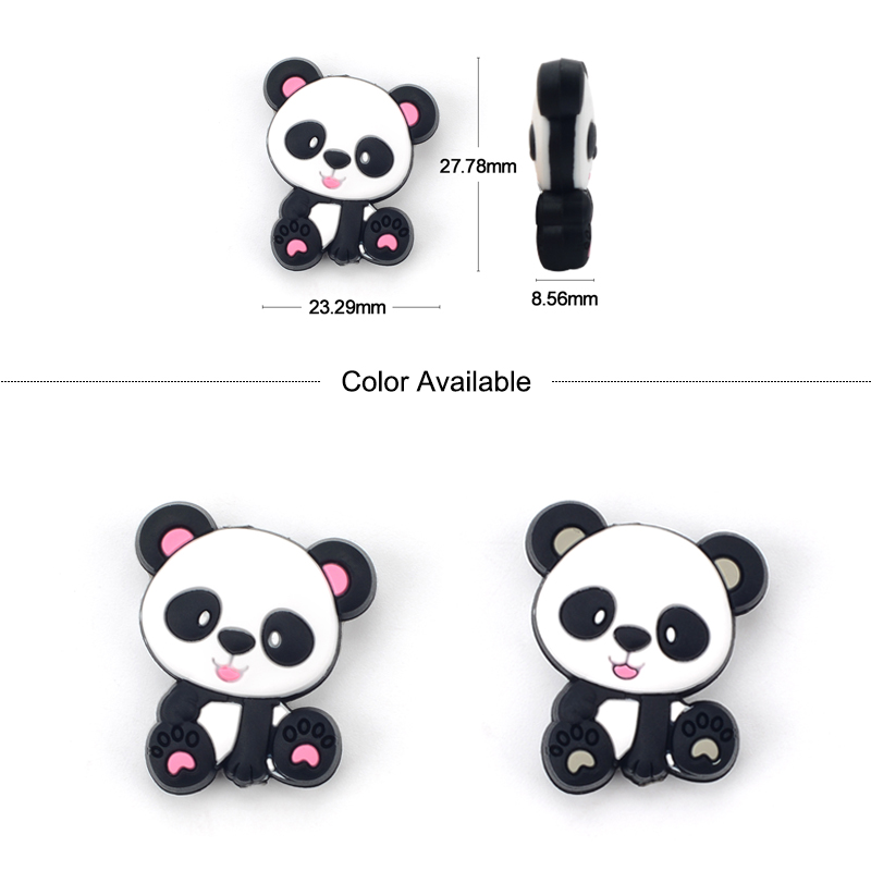 Panda contas de silicone 5 pçs - Jewelry Making 3 Year Old avaliação e preço