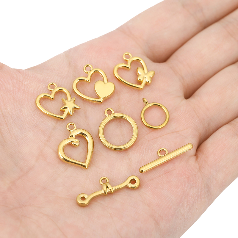 5 conjuntos de fechos OT de aç - Jewelry Making Material avaliação e preço