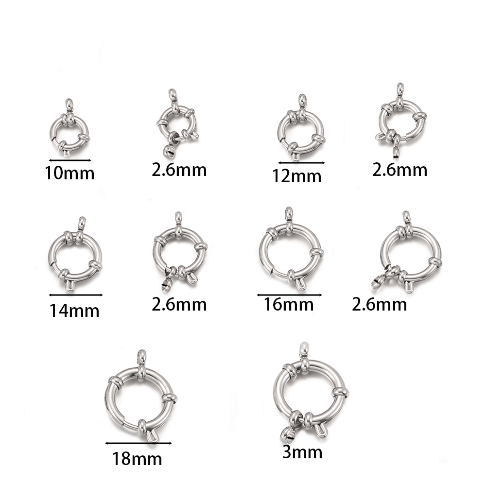 2 Peças de Fechos Redondos de  - Jewelry Making Material avaliação e preço
