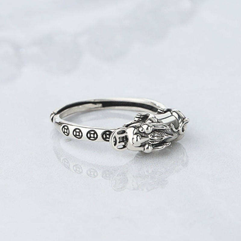 Anel Pixiu Prateado Novo Estil - Jewelry Making Classes avaliação e preço