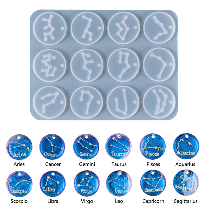 12 buracos constelação pingent - Jewelry Making Mold avaliação e preço