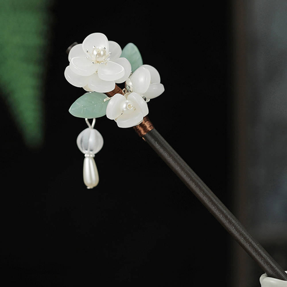 Flor retro hairpin com pérola  - Jewelry Making With Beads avaliação e preço