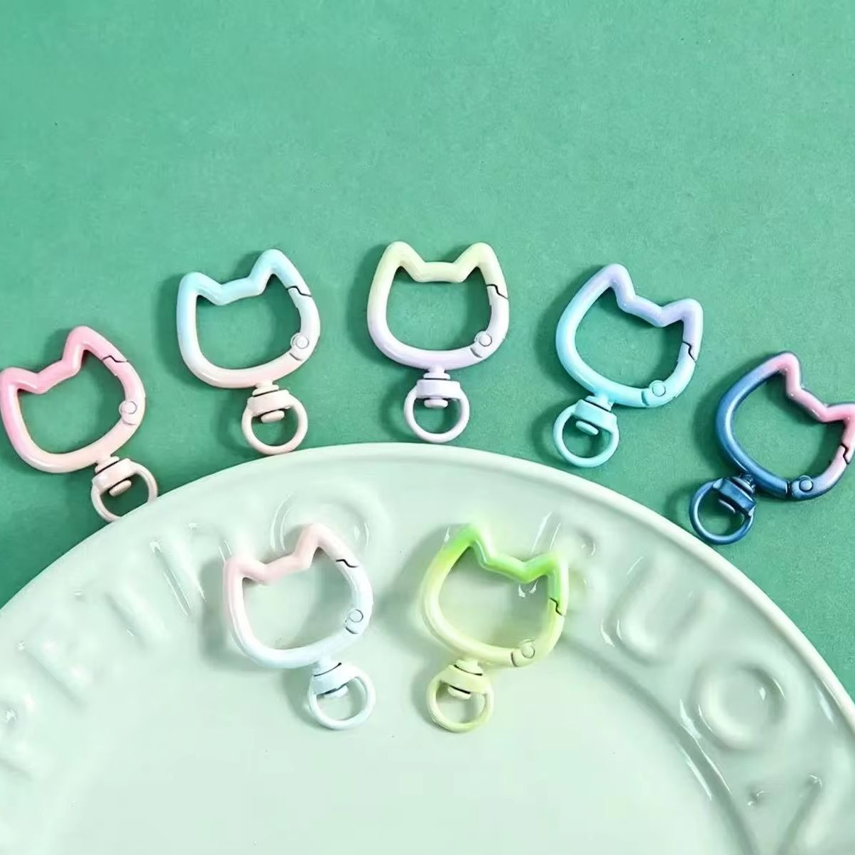 5-10 Peças Mosquetão Gradiente - Jewelry Making Material avaliação e preço